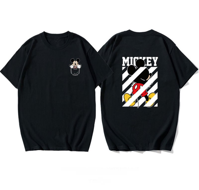men's &woman Mickey Mouse joint short-sleeved T-shirt