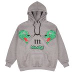 画像2:  men's tiger head print  round neck hooded sweater men and womenユニセックス男女兼用タイガーヘッドプリントフーディーパーカー　トレーナー (2)