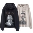 画像4: women'planet portrait printing&Sequins hoodie pullover loose hoodie　プラネットポートレート＆スパンコール付きフーディーパーカー　プルオーバー (4)