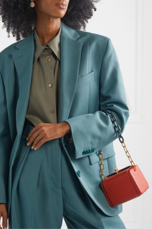 画像3: Woman’s simple chain square box  mini  shoulder  messenger bag　シンプルチェーンスクエアボックスショルダートートハンドバッグ (3)