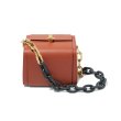 画像1: Woman’s simple chain square box  mini  shoulder  messenger bag　シンプルチェーンスクエアボックスショルダートートハンドバッグ (1)