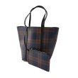 画像5: Woman’s large capacity Check Shoulder tote bag messenger bag　ユニセックス男女兼用トートショルダーチェック柄バッグ (5)