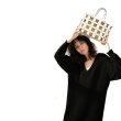 画像4: Woman’snew style pouch woven mesh tote bag cage canvas detachable inner bag vegetable basket bag handbag　メッシュトートバッグケージバスケットバッグ　 (4)