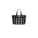 画像5: Woman’snew style pouch woven mesh tote bag cage canvas detachable inner bag vegetable basket bag handbag　メッシュトートバッグケージバスケットバッグ　 (5)