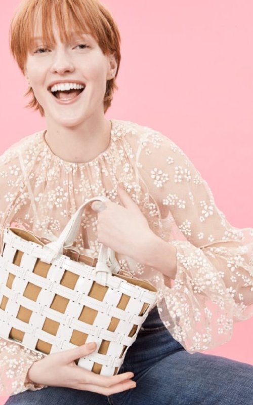 画像10: Woman’snew style pouch woven mesh tote bag cage canvas detachable inner bag vegetable basket bag handbag　メッシュトートバッグケージバスケットバッグ　 (10)