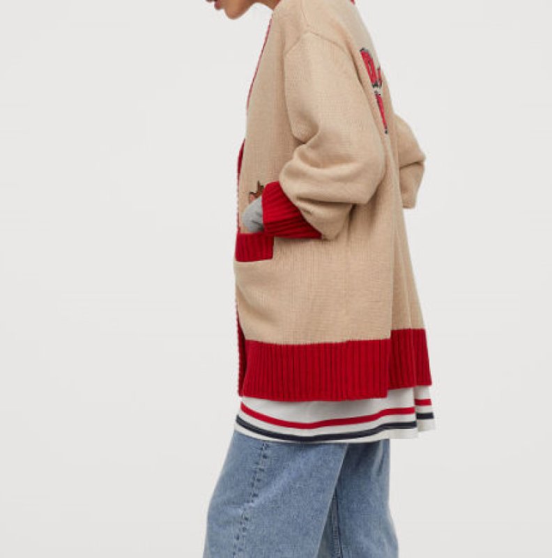 画像3: Women's  Tom and JerryV-neck Loose Knit Sweater Jacket トム&ジェリールーズV ネックカーディガンセーター ジャケット (3)