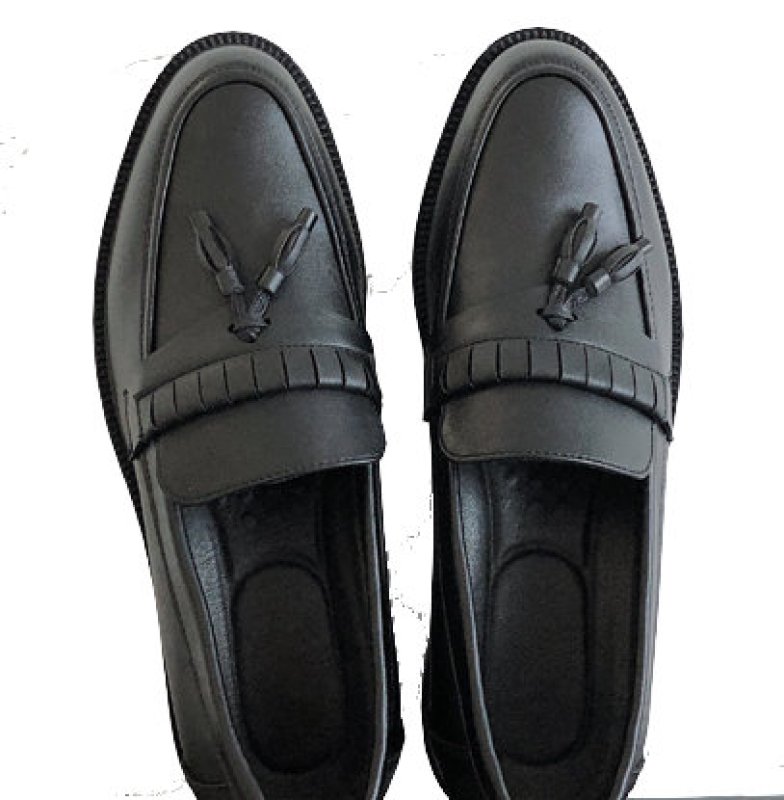 画像6: Men's Platform tassel leather loafers shoes 厚底タッセルレザーローファー スリッポンシューズ  (6)