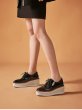 画像11:  women'sPatent leather espadrille lace-up leather loafers sneakers　本革パテント　エナメルレザー厚底エスパドリーユレースアップレザーローファー スニーカー (11)