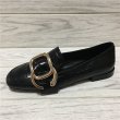 画像9: women's leather  low-heeled loafers square buckle  pumps loafers slip-ons  本革レザースクエアヘッドバックル付きローファーパンプス　 (9)