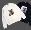 画像13:  men's men and women blindfold bear loose  short sleeve Long sleeveT-shirt ユニセックス男女兼用半袖 長袖目隠しクマプリントTシャツプルオーバ ー (13)