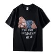 画像4:  men's men and women  bear print loose  short sleeveT-shirt ユニセックス男女兼用半袖 クマプリントTシャツプルオーバ ー (4)