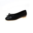 画像5: women's  round head flat  pumps Ballet shoes  レザーバレーフラットリボン パンプスシューズ  (5)