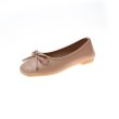 画像3: women's  round head flat  pumps Ballet shoes  レザーバレーフラットリボン パンプスシューズ  (3)