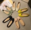 画像6: women's  round head flat  pumps Ballet shoes  レザーバレーフラットリボン パンプスシューズ  (6)