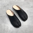 画像4: women's tabi Valley flat split toe half slippers pumps shoes  レザー足袋tabiバレーフラット スリッパ サンダル パンプスシューズ  (4)