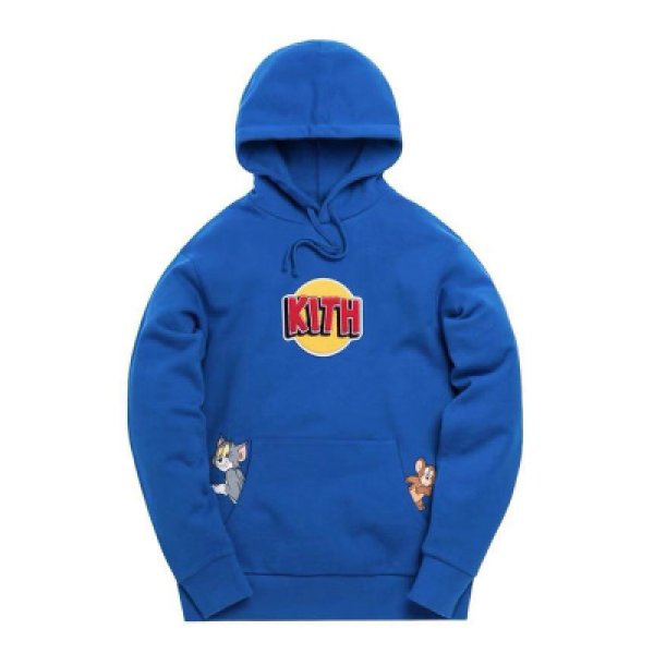 画像1:  men's TOM &JERRY hooded sweater shirt ユニセックス男女兼用トム＆ジェリープリントフーディーパーカー　トレーナー (1)