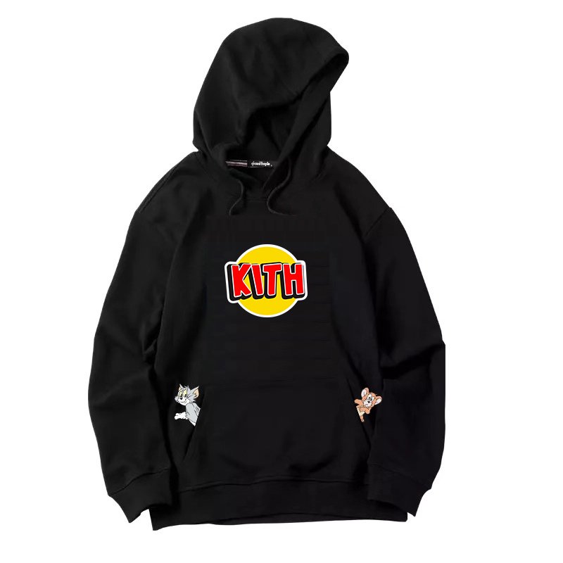 画像2:  men's TOM &JERRY hooded sweater shirt ユニセックス男女兼用トム&ジェリープリントフーディーパーカー トレーナー (2)