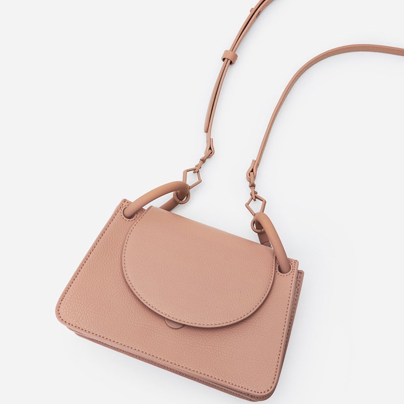 画像7: Woman’s chain ring decoration flip hand ladle shoulder lipstick package handbag　フリップハンドレードルショルダー口紅バッグトート ショルダークロスボディーハンドバック　斜め掛け (7)