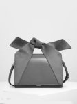 画像5: Woman’s Double Material Bow Bag small bag　ダブルマテリアルボー リボントートショルダーバッグ (5)