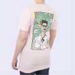 画像4:  men's men and women cat leaves print  loose  short sleeveT-shirt ユニセックス男女兼用半袖 猫　キャットプリントTシャツプルオーバ ー (4)