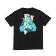 画像1:  men's men and women   PALACE DANCING MAN loose  short sleeveT-shirt ユニセックス男女兼用半袖PALACE DANCING MANプリントTシャツプルオーバ ー (1)