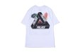 画像2:  men's men and women  vegetable broccoli hot dog  loose  short sleeveT-shirt ユニセックス男女兼用半袖野菜ブロッコリーホットドッグ プリントTシャツプルオーバ ー (2)