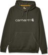 画像4:  men's Carhartt Men's Force Delmont Signature Graphic Hooded Sweatshirt  カーハート Carhartt メンズ パーカー トップスユニセックス男女兼用 (4)
