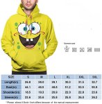 画像4: Candy Ran Spongebob Men's Hoodie Casual Sweatshirt Warm-up Pullover Hoodies　メンズキャンディランスポンジボブフーディー パーカースウェットユニセックス男女兼用 (4)
