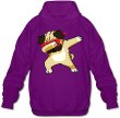 画像5:  Men's Dabbing Pug Hoodie Casual Sweatshirt  　メンズパグフーディー パーカースウェットユニセックス男女兼用 (5)