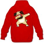 画像1:  Men's Dabbing Pug Hoodie Casual Sweatshirt  　メンズパグフーディー パーカースウェットユニセックス男女兼用 (1)