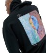 画像1:  Reclaimed Vintage oversized hoodie with van gogh print in black  Long Sleeve Hoodie　ブラックヴァンゴッホプリントのビンテージオーバーサイズフーディプルオーバー ユニセックス男女兼用　 (1)