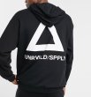 画像4: oversized hoodie in black with triangle back print  トライアングルバックプリントオーバーサイズフーディープルオーバ トレーナー ユニセックス男女兼用 (4)