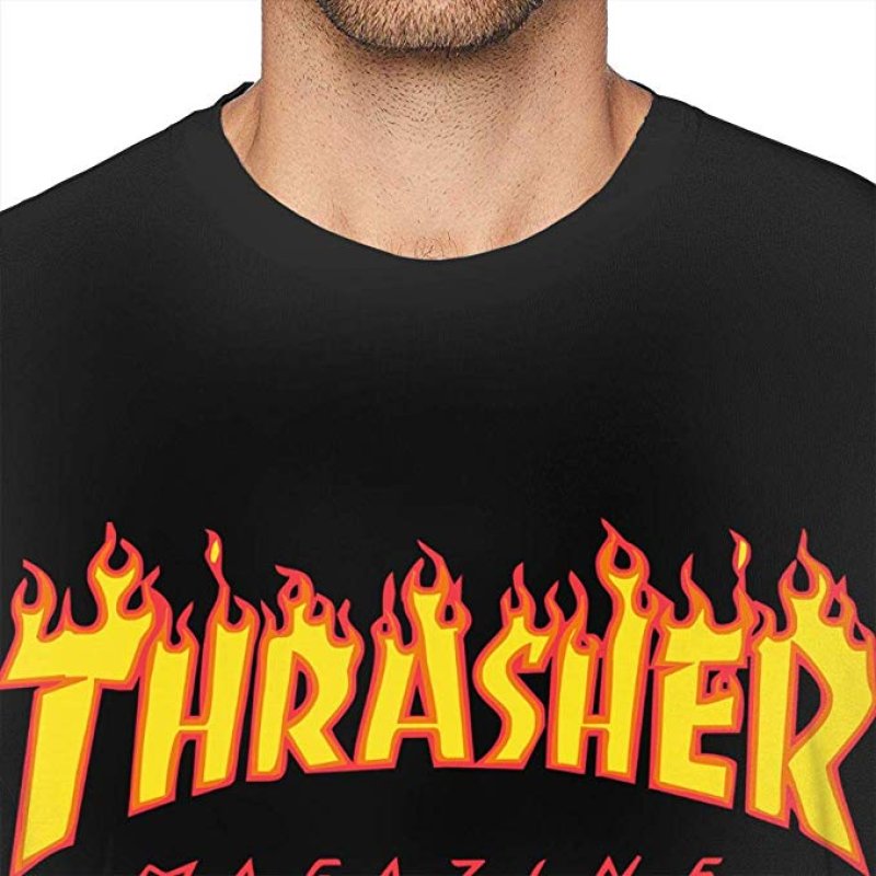 画像3: Thrasher Magazine Men's Shirt Girls Short Sleeve Flame Crew T-Shirt Classic TeeT　スラッシャーマガジンメンズ半袖Tシャツユニセックス男女兼用　 (3)