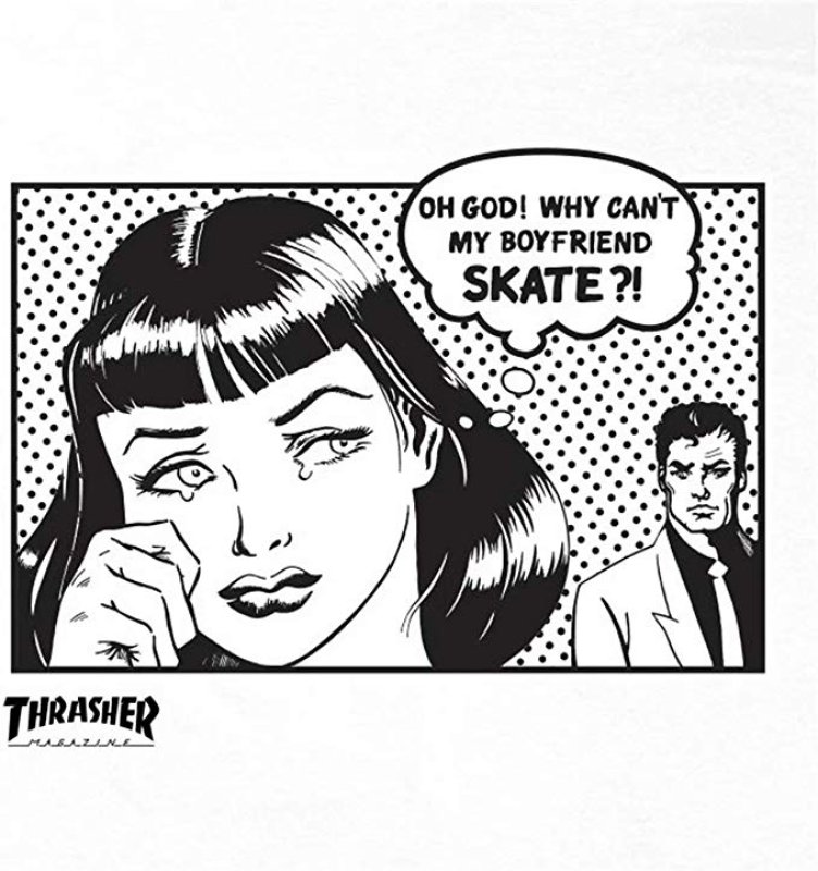 画像3: Thrasher Boyfriend T-Shirt Black Short Slee スラッシャーボーイフレンドTシャツユニセックス男女兼用  (3)