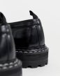 画像4: Men'sloafers in black leather with chunky sole and contrast stitch　チャンキーソールコントラストステッチレザーローファー　 (4)