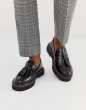 画像5: Men'sloafers in black leather with chunky sole and contrast stitch　チャンキーソールコントラストステッチレザーローファー　 (5)