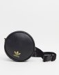 画像5:  adidas Originals  round mini bag in black and gold　アディダスオリジナルブラック＆ゴールドロゴラウンドミニバッグ　ウエストポーチ (5)