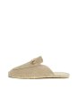 画像1: men's backless mule espadrilles in stone with snaffle バックレスエスパドリーユストーンスナッフル付きサンダル ローファー スリッパ 　 (1)