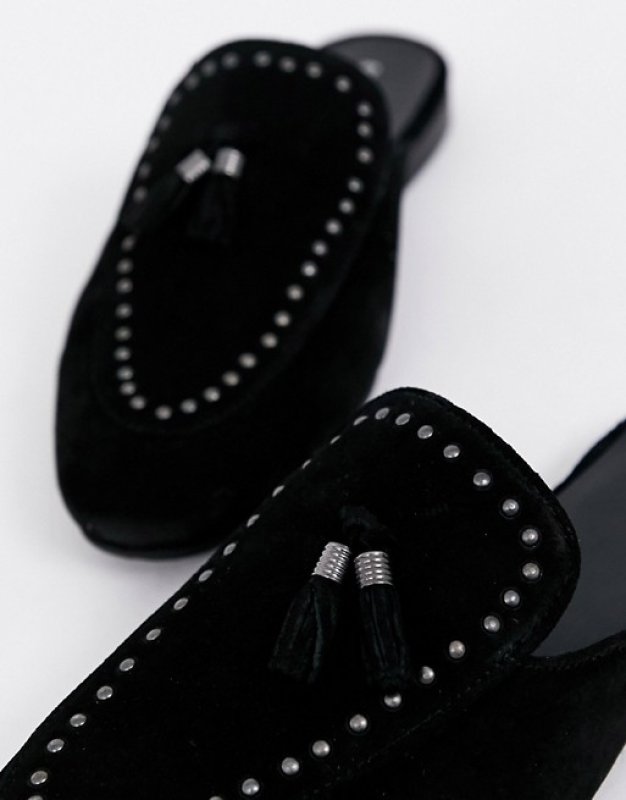 画像4: River Island backless loafer in black  リバーアイランドバックレスローファー (4)