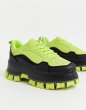 画像3:  trainers in neon with chunky sole　ネオンカラーレースアップチャンキーソールスニーカー (3)