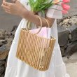 画像3: Woman’s  portable bamboo bag　portable bucket bag　ポータブルバンブートートバッグバケットバッグ (3)