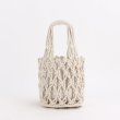 画像2: Woman’s  fishing net bag woven bag　ポータブルコットンロープメッシュフィッシングトートバッグ　フレンチバッグ (2)