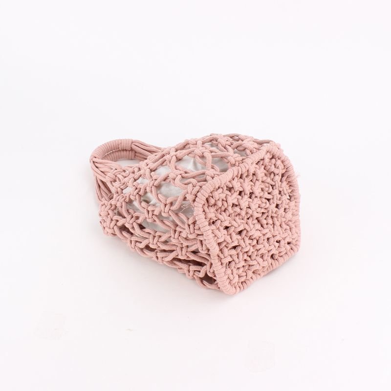 画像10: Woman’s  fishing net bag woven bag ポータブルコットンロープメッシュフィッシングトートバッグ フレンチバッグ (10)