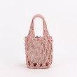 画像4: Woman’s  fishing net bag woven bag　ポータブルコットンロープメッシュフィッシングトートバッグ　フレンチバッグ (4)