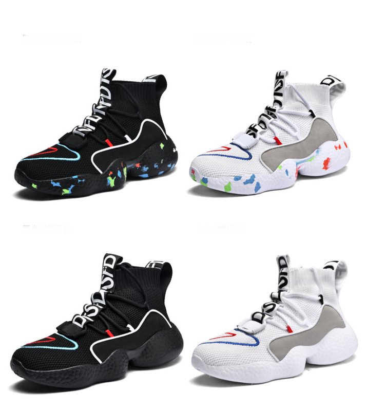 画像5: Explosion style smart smoked shoes  ハイトップスマートスモークシューズ  スニーカー ユニセックス 男女兼用 (5)