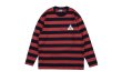 画像2: Big striped triangle bottoming shirt men and women long sleeve T-shirt   オーバーサイズボーダーTシャツユニセックス男女兼用 (2)