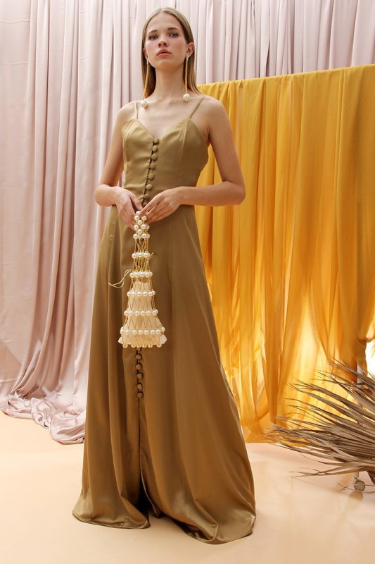 画像6: Woman’s handmade hollow beaded woven pearl  fishnet  vegetable basket handbag パール付きハンドメイドネットバッグトートフレンチバッグ (6)