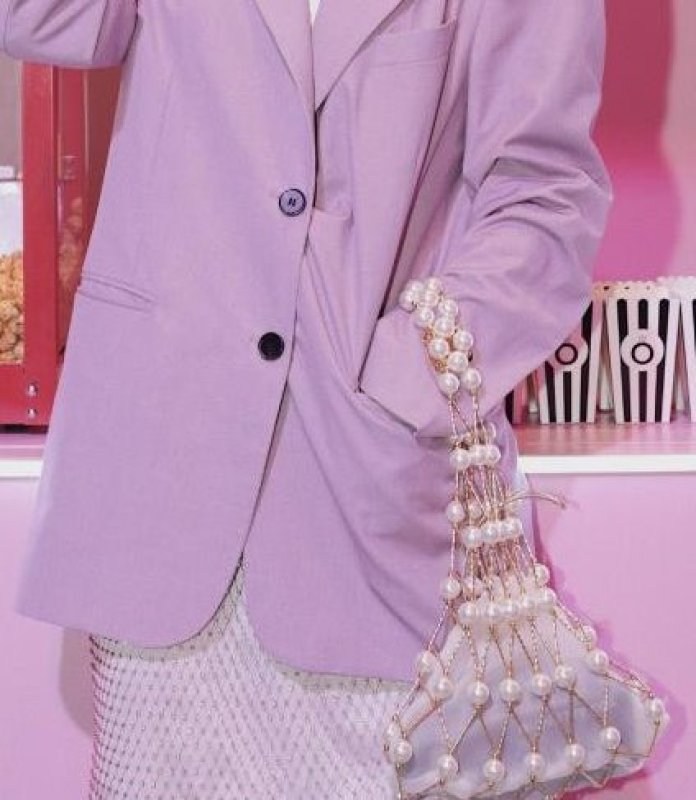 画像8: Woman’s handmade hollow beaded woven pearl  fishnet  vegetable basket handbag パール付きハンドメイドネットバッグトートフレンチバッグ (8)