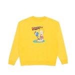 画像1: loose  round neck  cartoon printing  round neck sweater 　アニメプリントオーバーサイズプルオーバー スウェット ユニセックス男女兼用 (1)