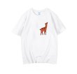 画像2: loose  round neck  Bambi  printing short-sleeved T-shirt 　バンビプリントオーバーサイズTシャツユニセックス男女兼用 (2)